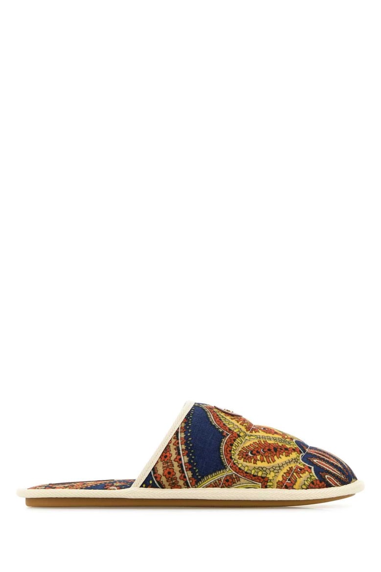 printed fabric ta chambre slippers by Selfnex