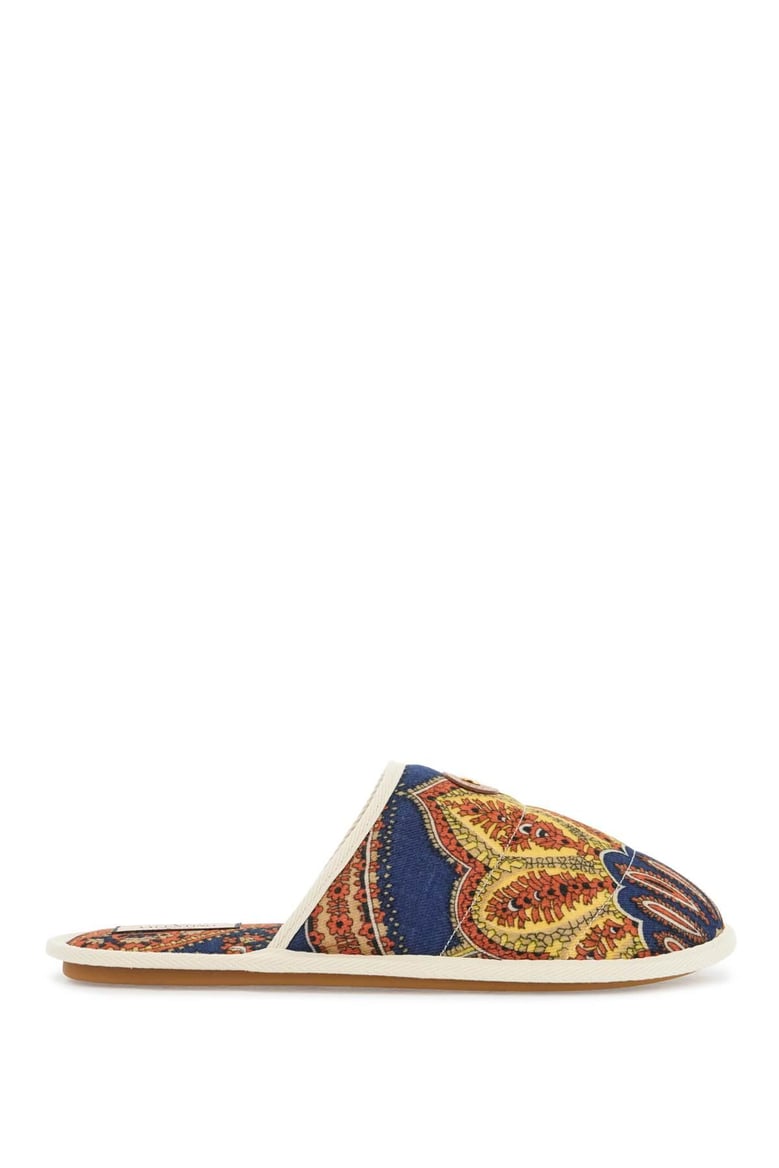 printed fabric ta chambre slippers by Selfnex