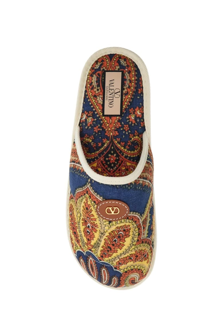 printed fabric ta chambre slippers by Selfnex