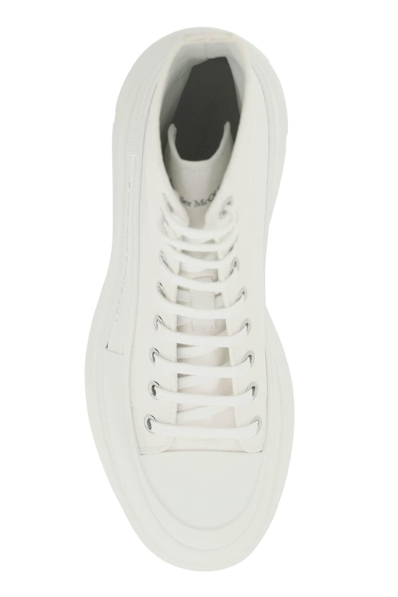white canvas canvas sack sneakers by Selfnex