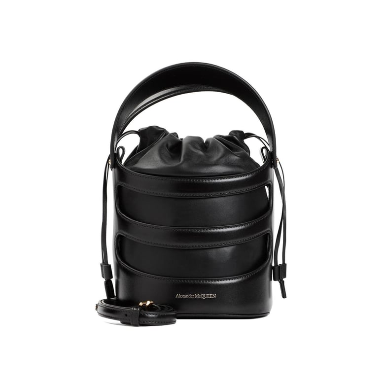 black leather the rise bucket bag by Selfnex