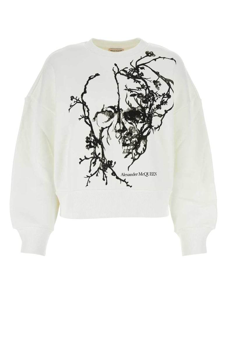 white cotton sweatshirt by Selfnex
