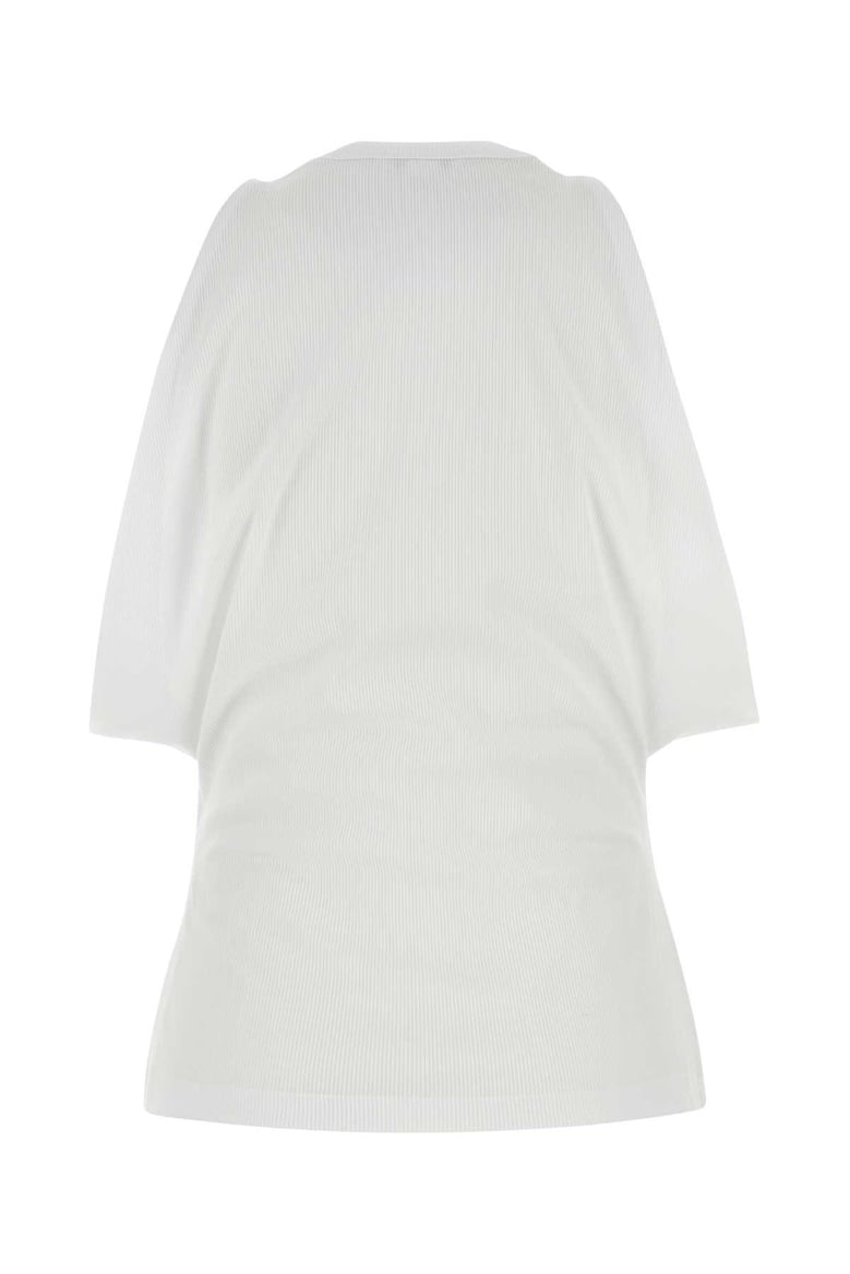 white stretch cotton top by Selfnex
