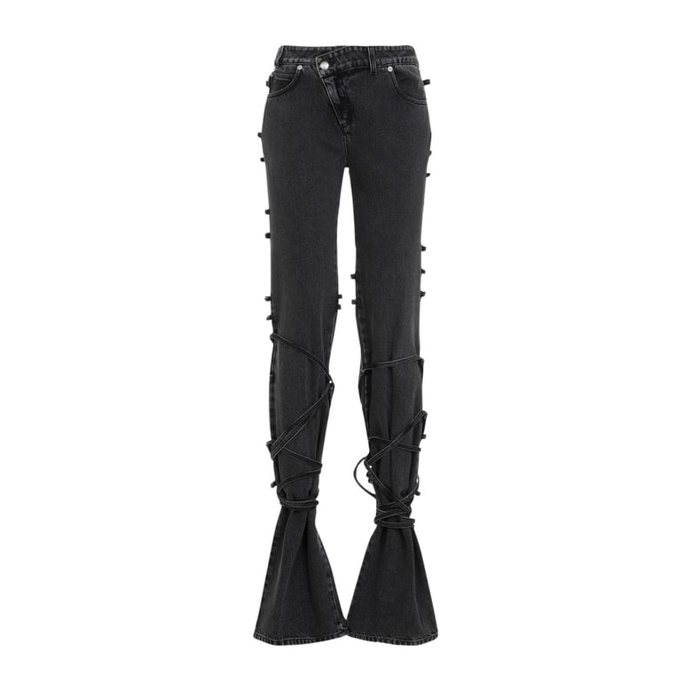 black denim jeans by Selfnex