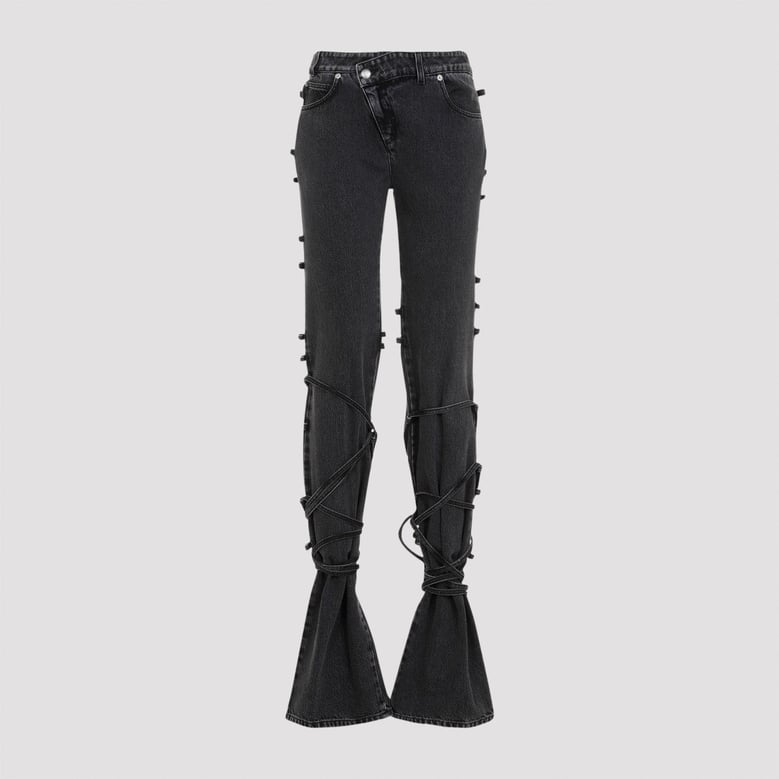 black denim jeans by Selfnex