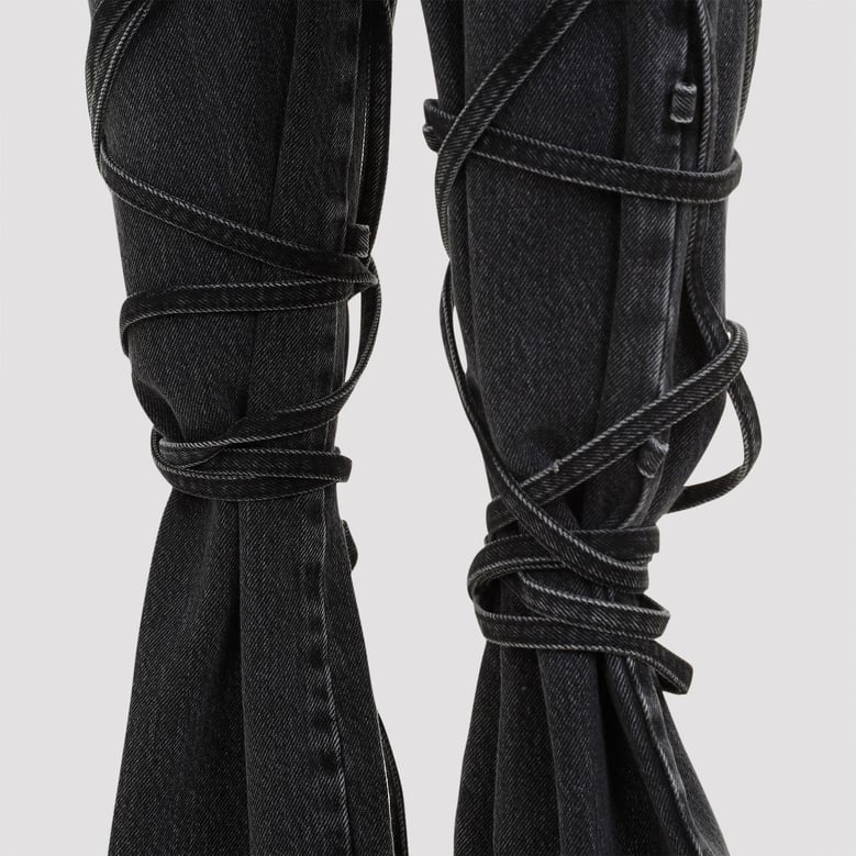 black denim jeans by Selfnex