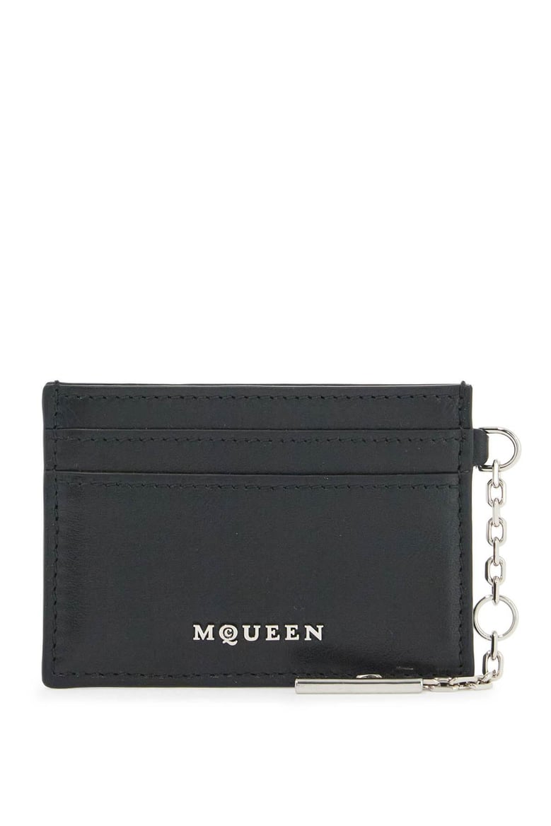 black leather sling card holder by Selfnex