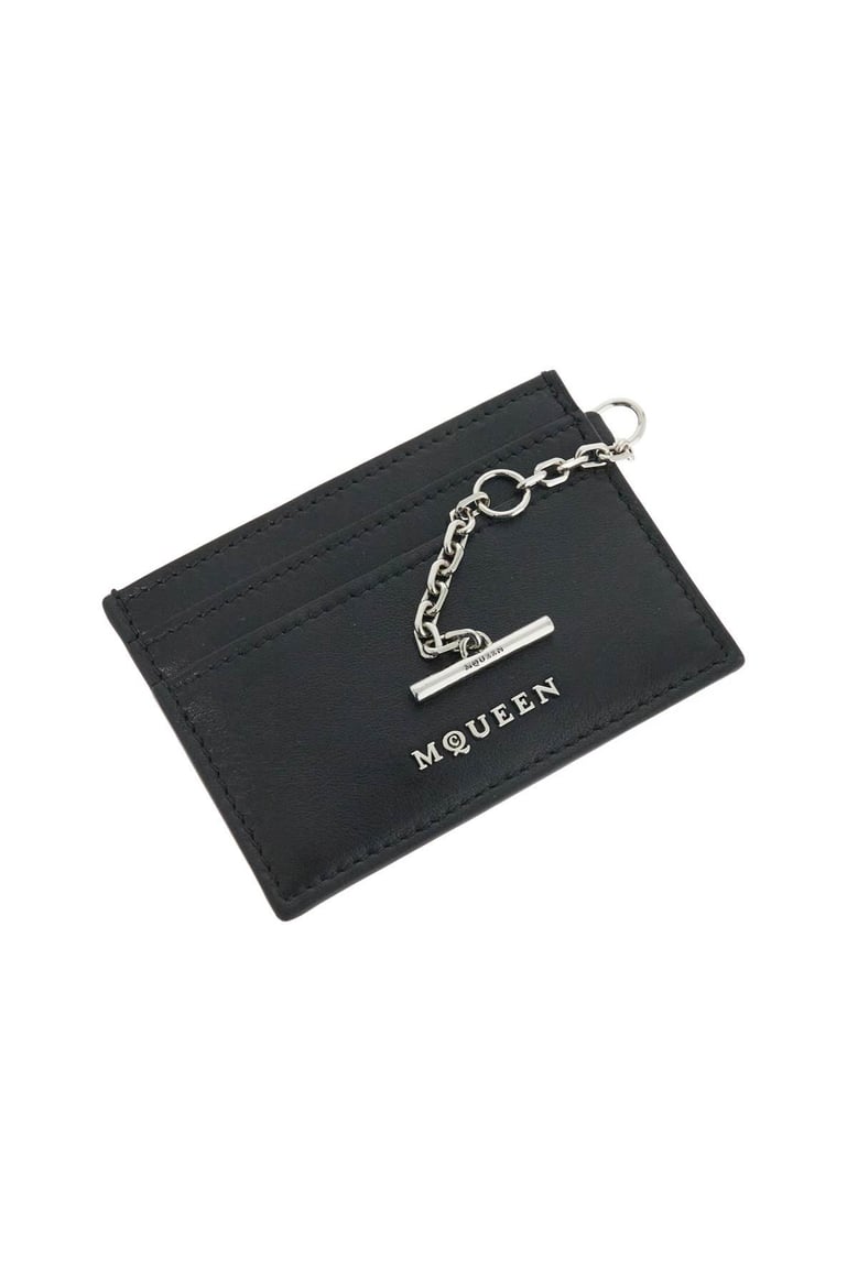 black leather sling card holder by Selfnex