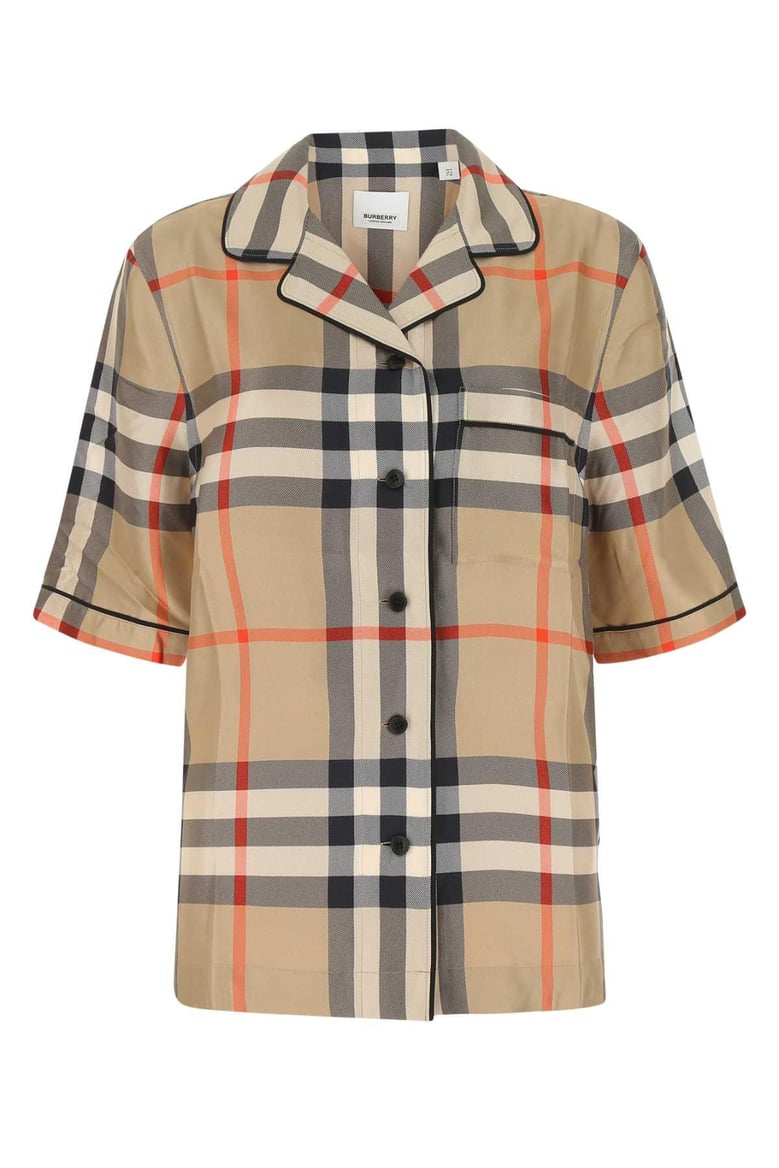 printed satin shirt by Selfnex