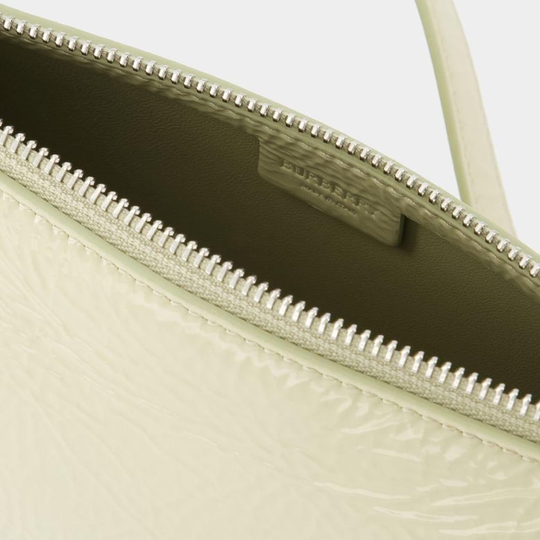 pastel green leather knight small shoulder bag by Selfnex