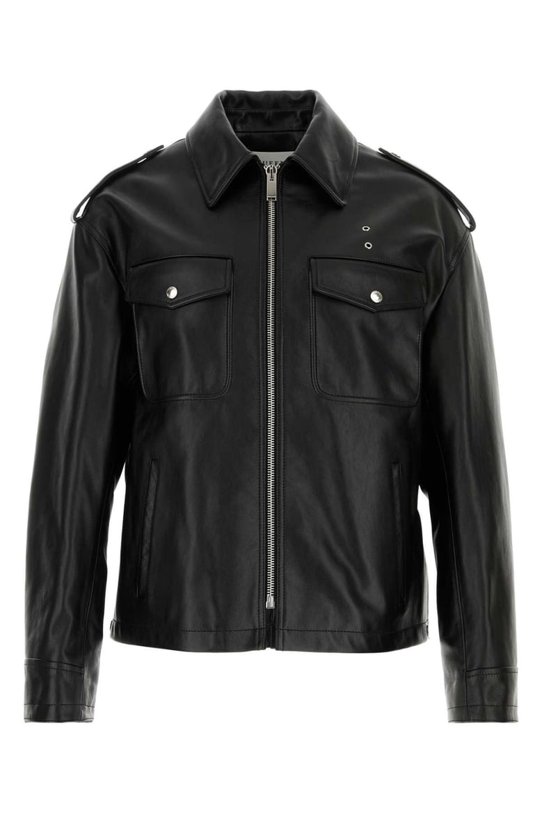 black leather jacket by Selfnex