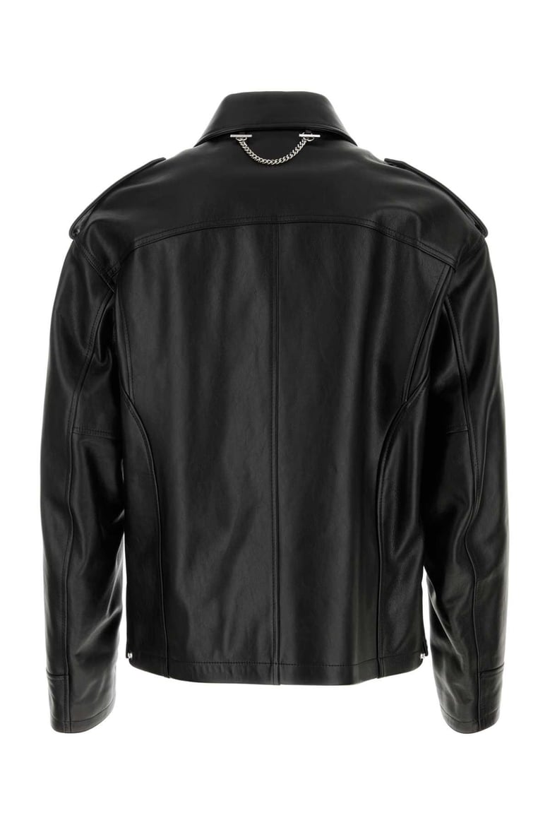 black leather jacket by Selfnex