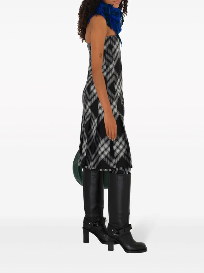 black check kilt style dress by Selfnex