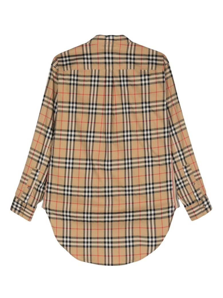 embroidered stretch cotton shirt by Selfnex