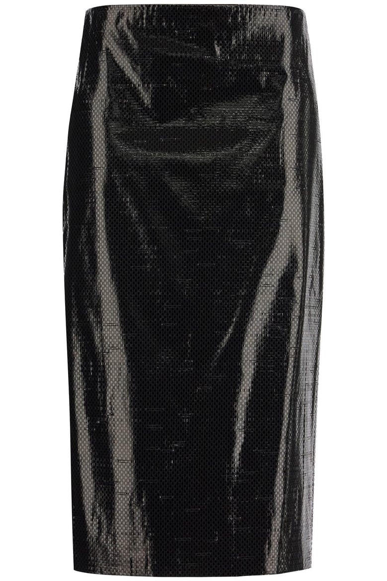 black canvas skirt by Selfnex