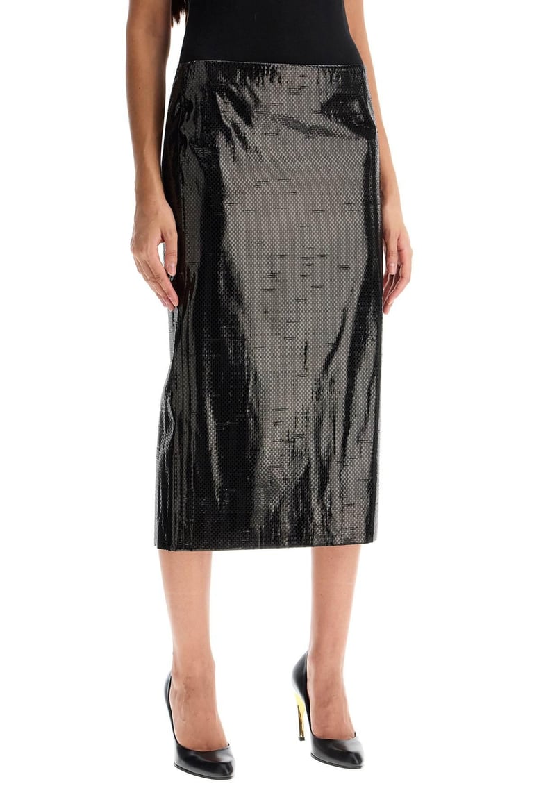 black canvas skirt by Selfnex