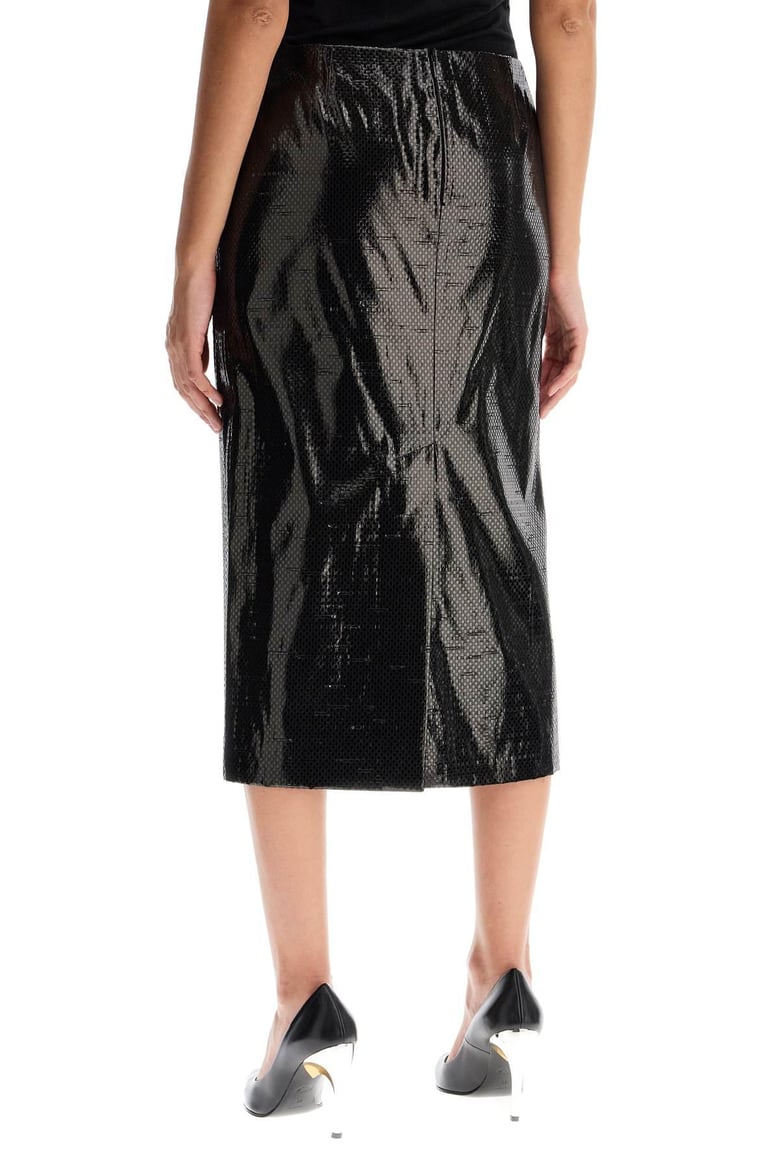 black canvas skirt by Selfnex