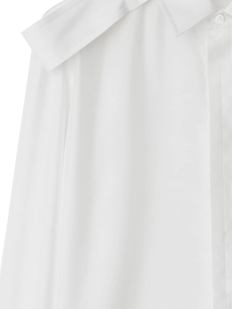 white silk shirt by Selfnex