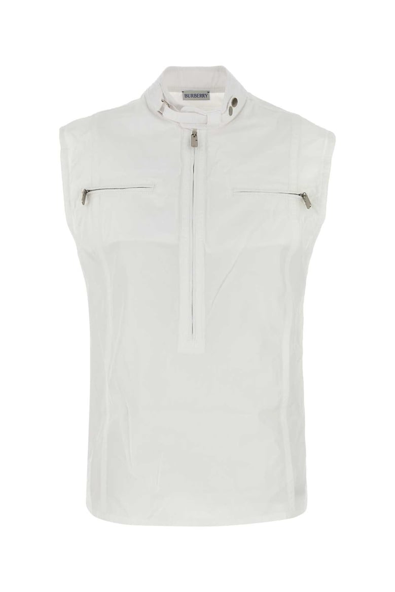 white cotton vest by Selfnex