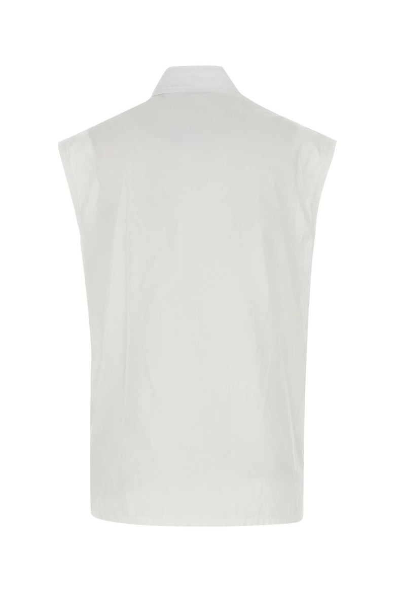 white cotton vest by Selfnex