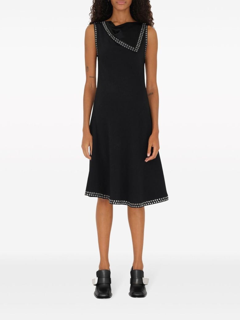 black satin dress by Selfnex