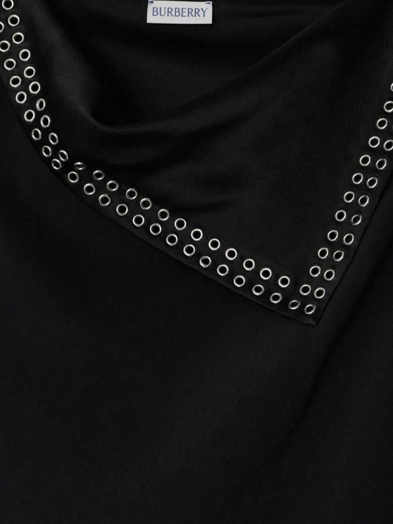 black satin dress by Selfnex