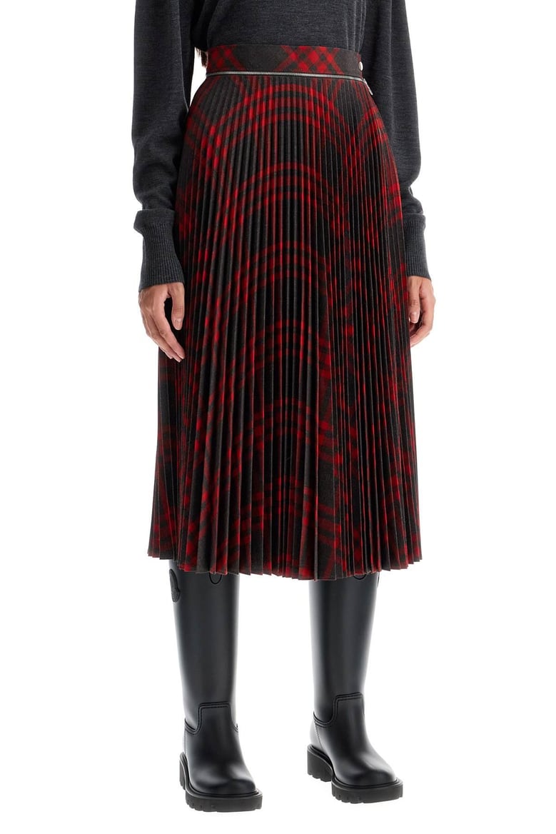 embroidered jersey skirt by Selfnex