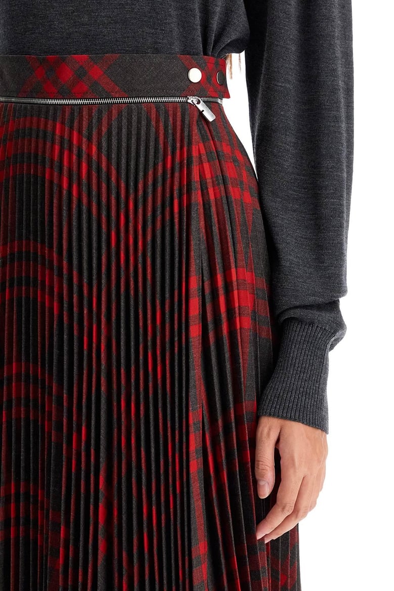 embroidered jersey skirt by Selfnex