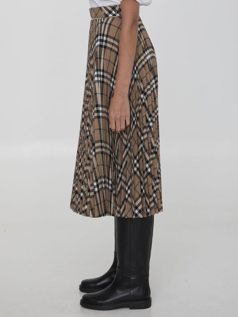 embroidered polyester blend skirt by Selfnex