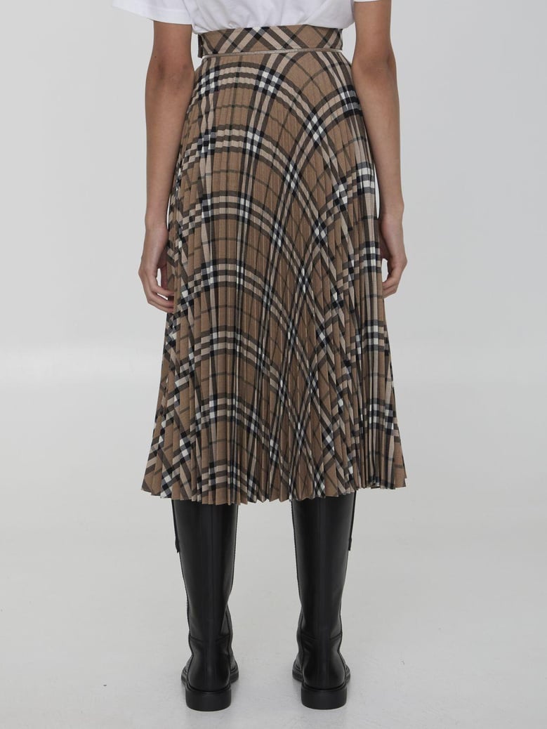 embroidered polyester blend skirt by Selfnex