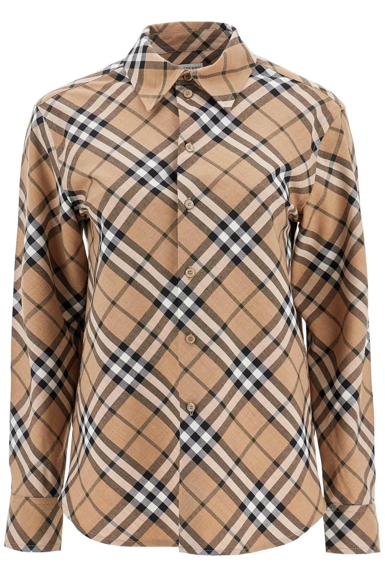 embroidered polyester blend shirt by Selfnex