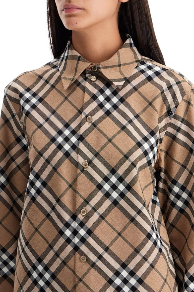 embroidered polyester blend shirt by Selfnex