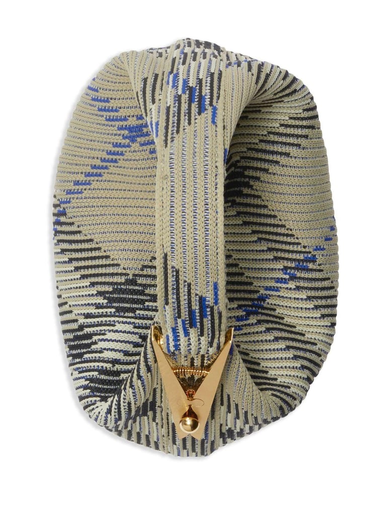 embroidered nylon mini peg handbag by Selfnex