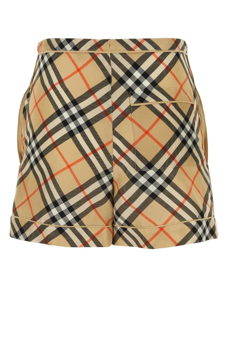 printed silk shorts by Selfnex