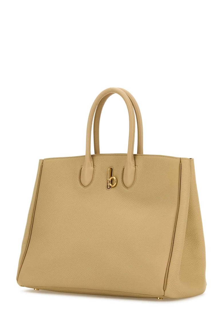 beige leather medium rocking horse handbag by Selfnex