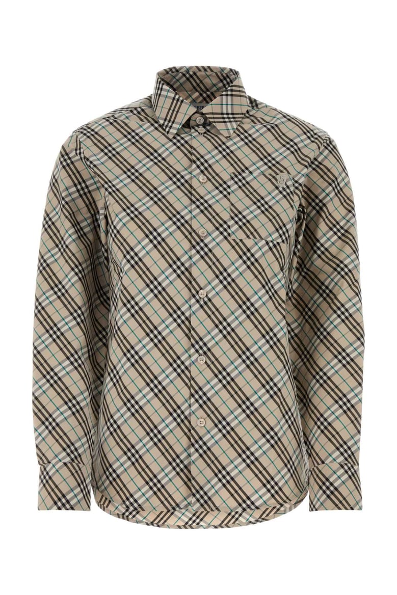 embroidered poplin shirt by Selfnex