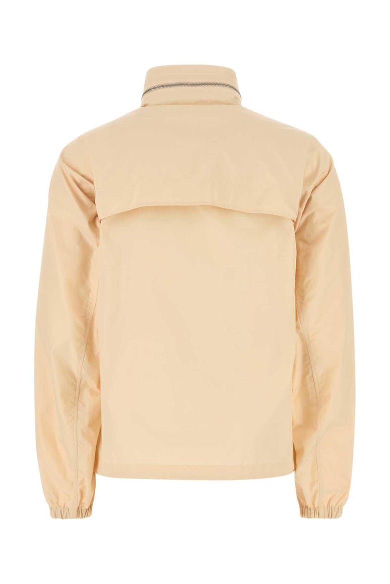 skin pink nylon blend windbreaker by Selfnex