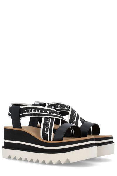 two-tone fabric sneak elyse sandals by Selfnex