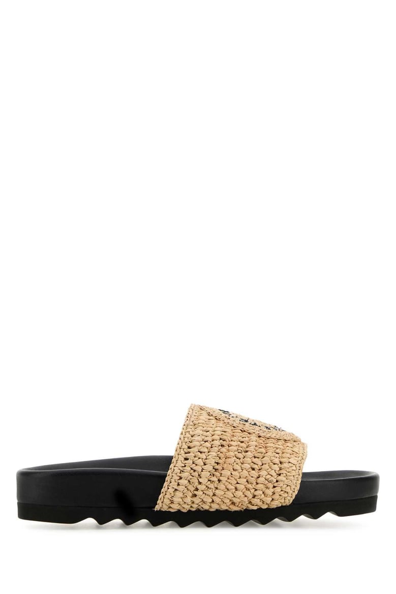 raffia elyse slippers by Selfnex
