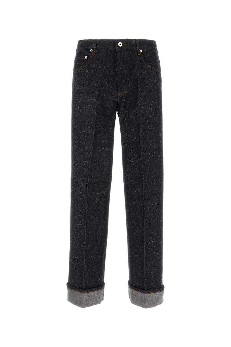 melange blue denim jeans by Selfnex
