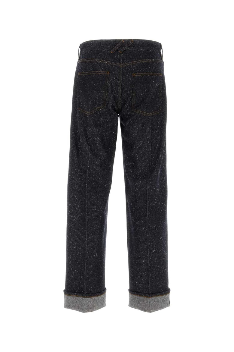 melange blue denim jeans by Selfnex