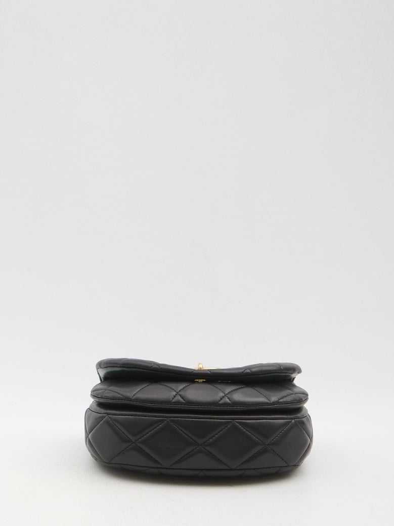 women black leather bag by Selfnex