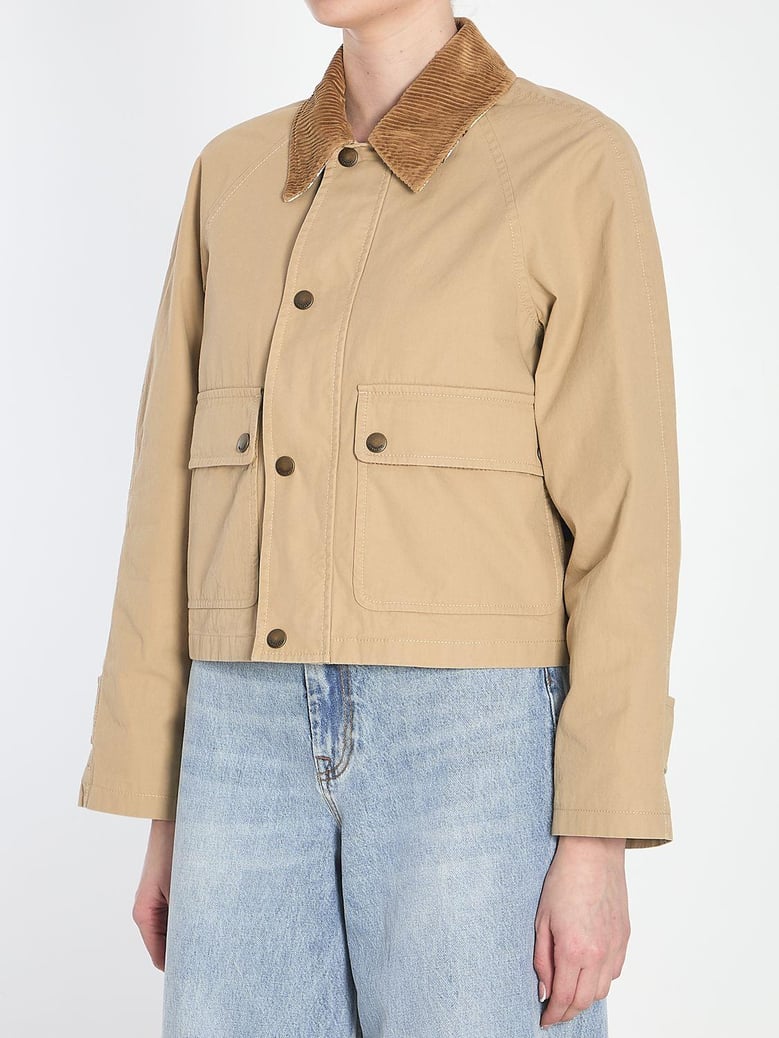 beige cotton jacket by Selfnex