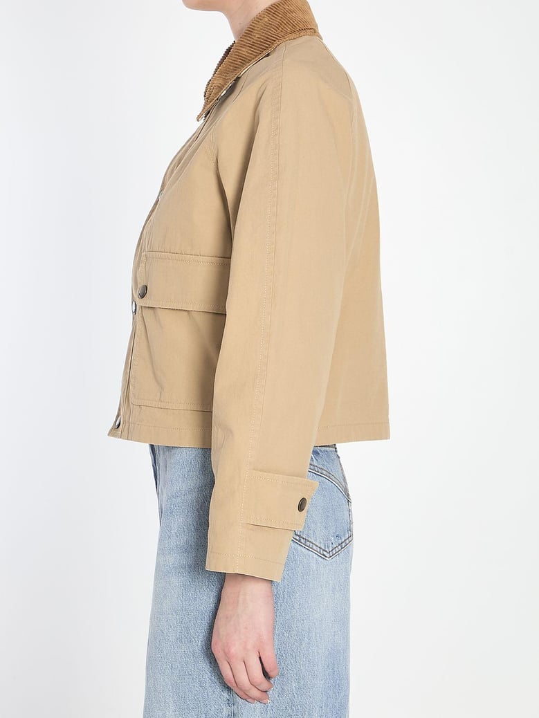 beige cotton jacket by Selfnex