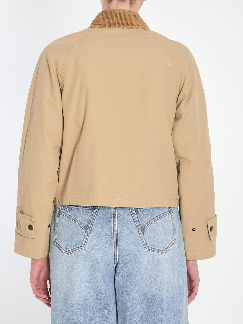 beige cotton jacket by Selfnex