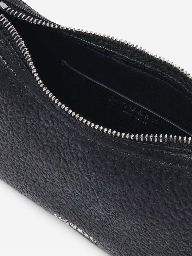black leather mini t-bar handbag by Selfnex