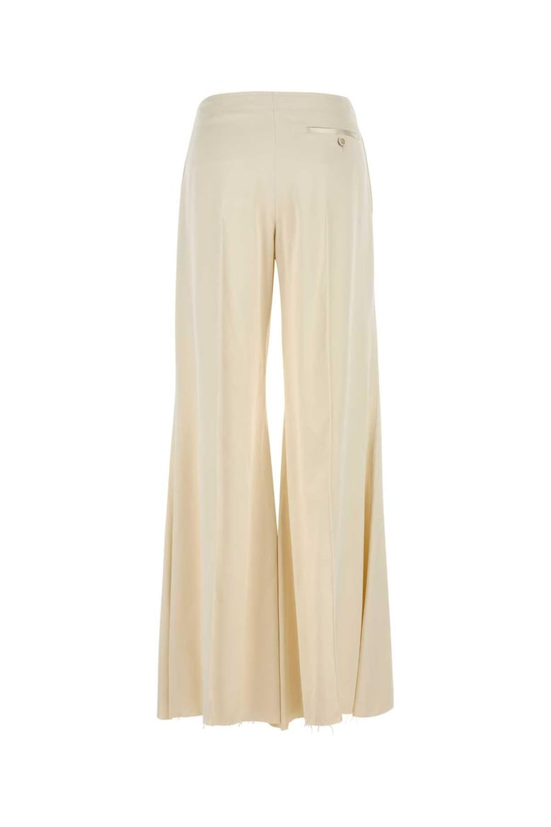 cream satin wide-leg pant by Selfnex