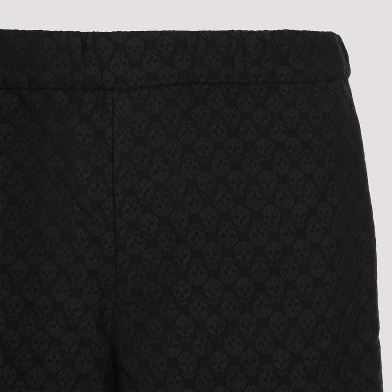black viscose blend bermuda shorts by Selfnex