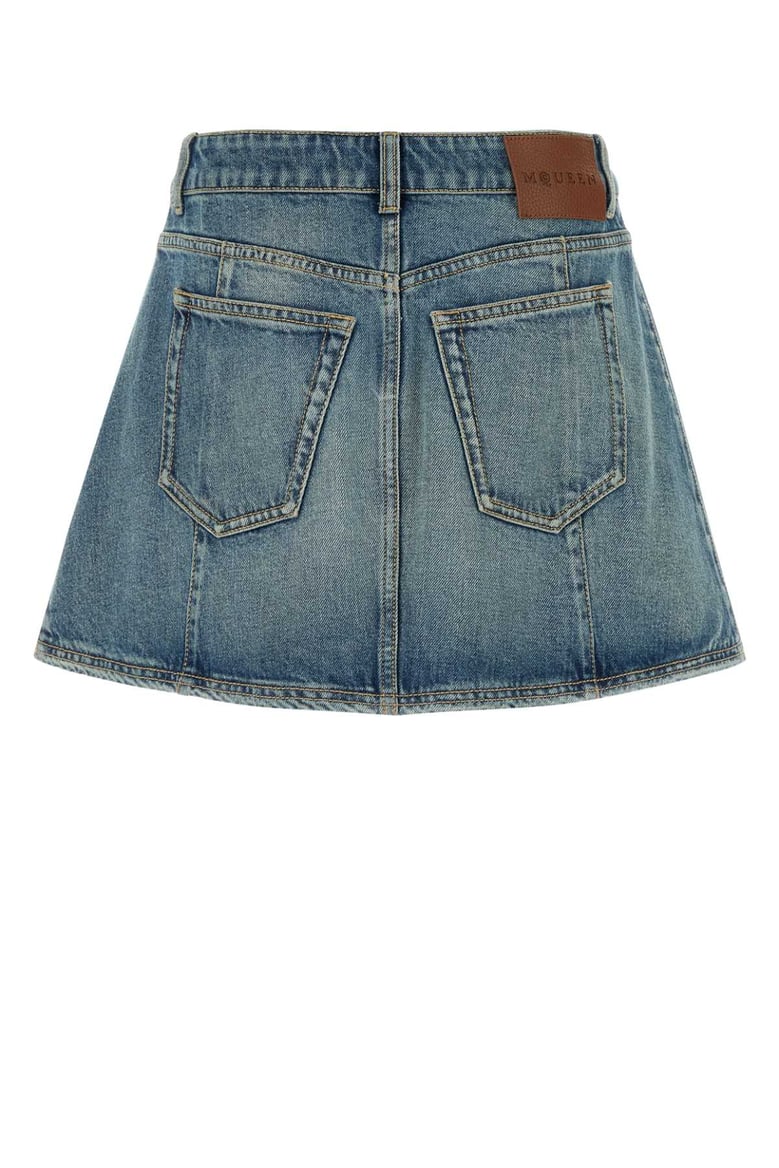 denim mini skirt by Selfnex