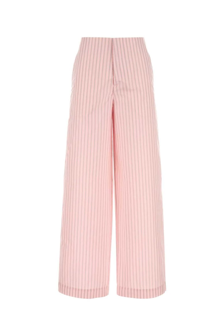 embroidered poplin pant by Selfnex